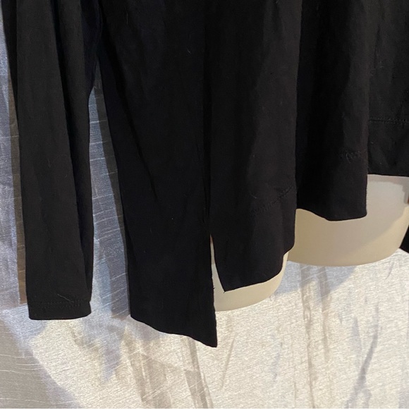 Tahari SZ L GUC,stretch top, sheer front, hi/low hem lightweight soft, beautiful - Picture 3 of 7